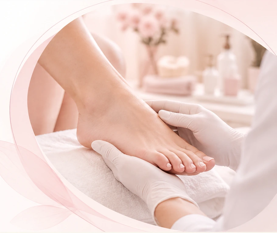 Atención profesional y delicada de los pies